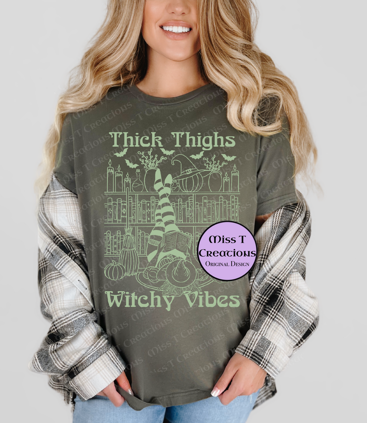 Thick Thighs Witchy Vibes Tshirt