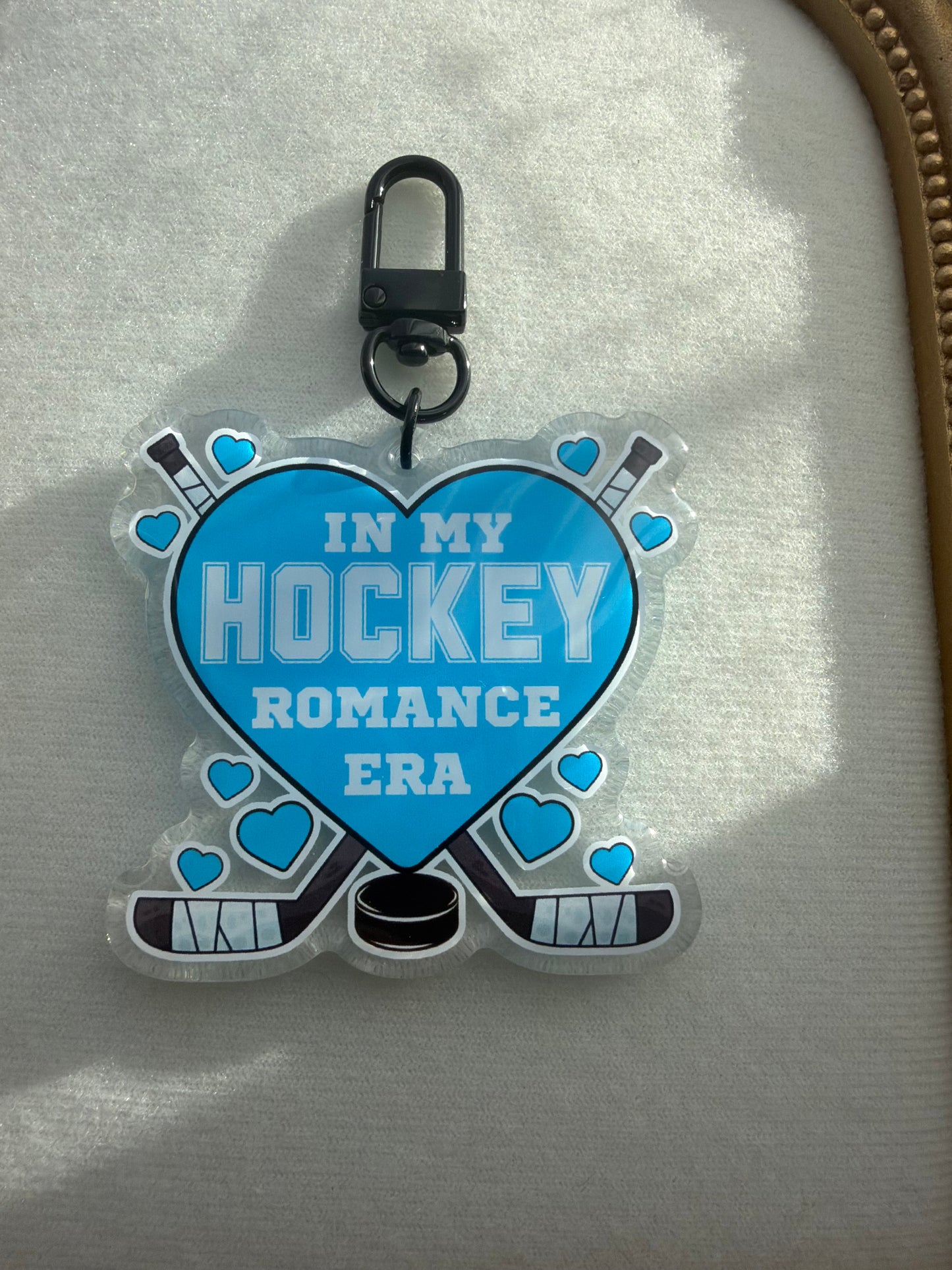 Hockey Romance Keyring