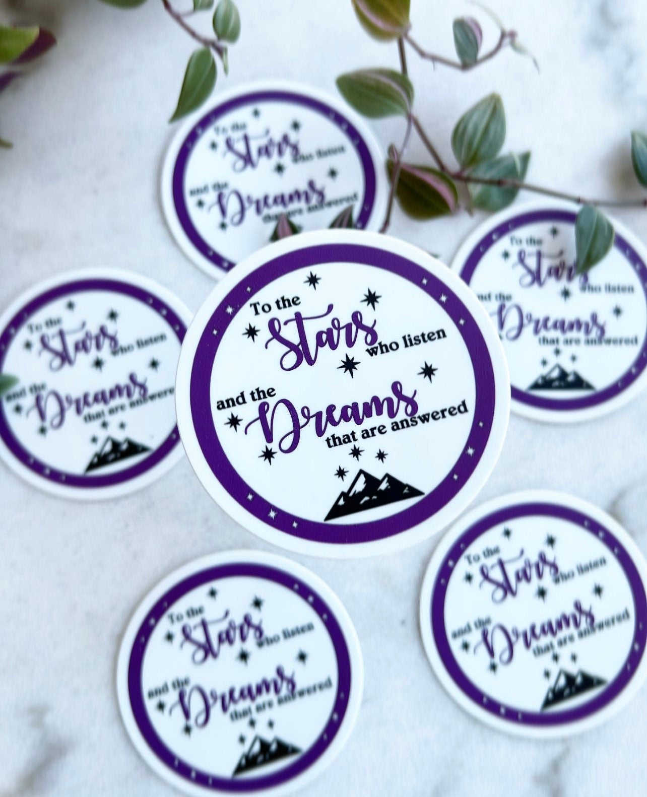 To the Stars who listen round sticker