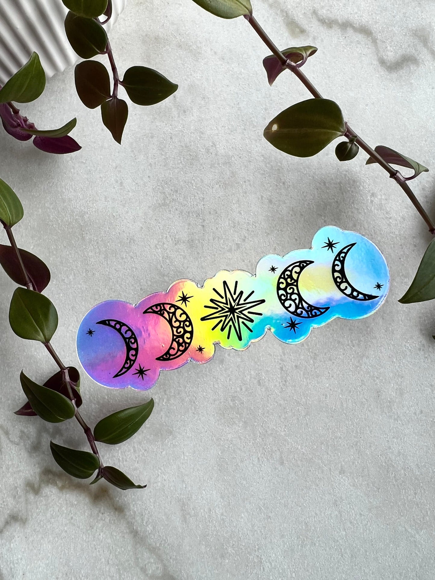 Feyre back tattoo holographic sticker
