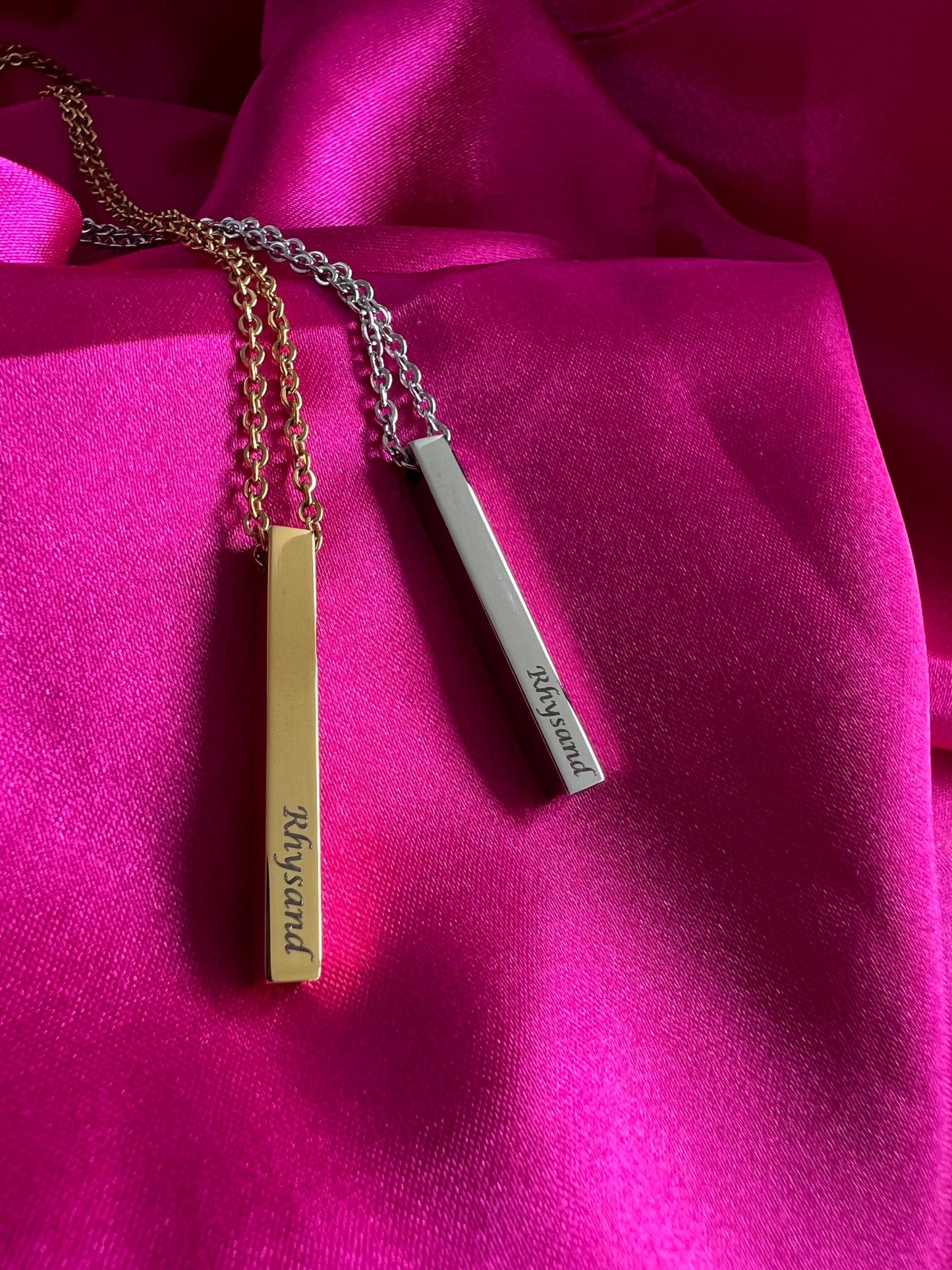 Bat boys bar necklace