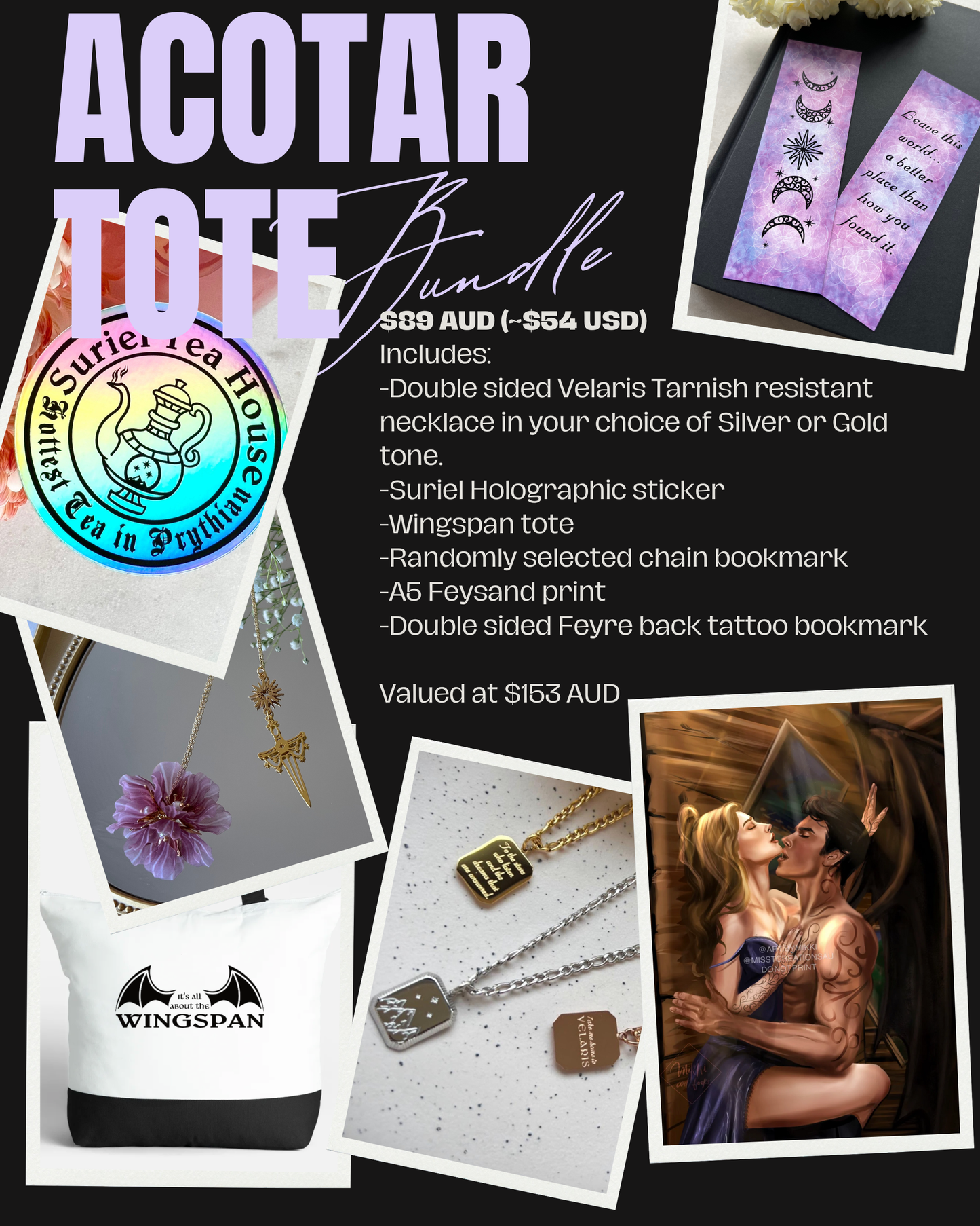 ✨ACOTAR Tote Bundle✨