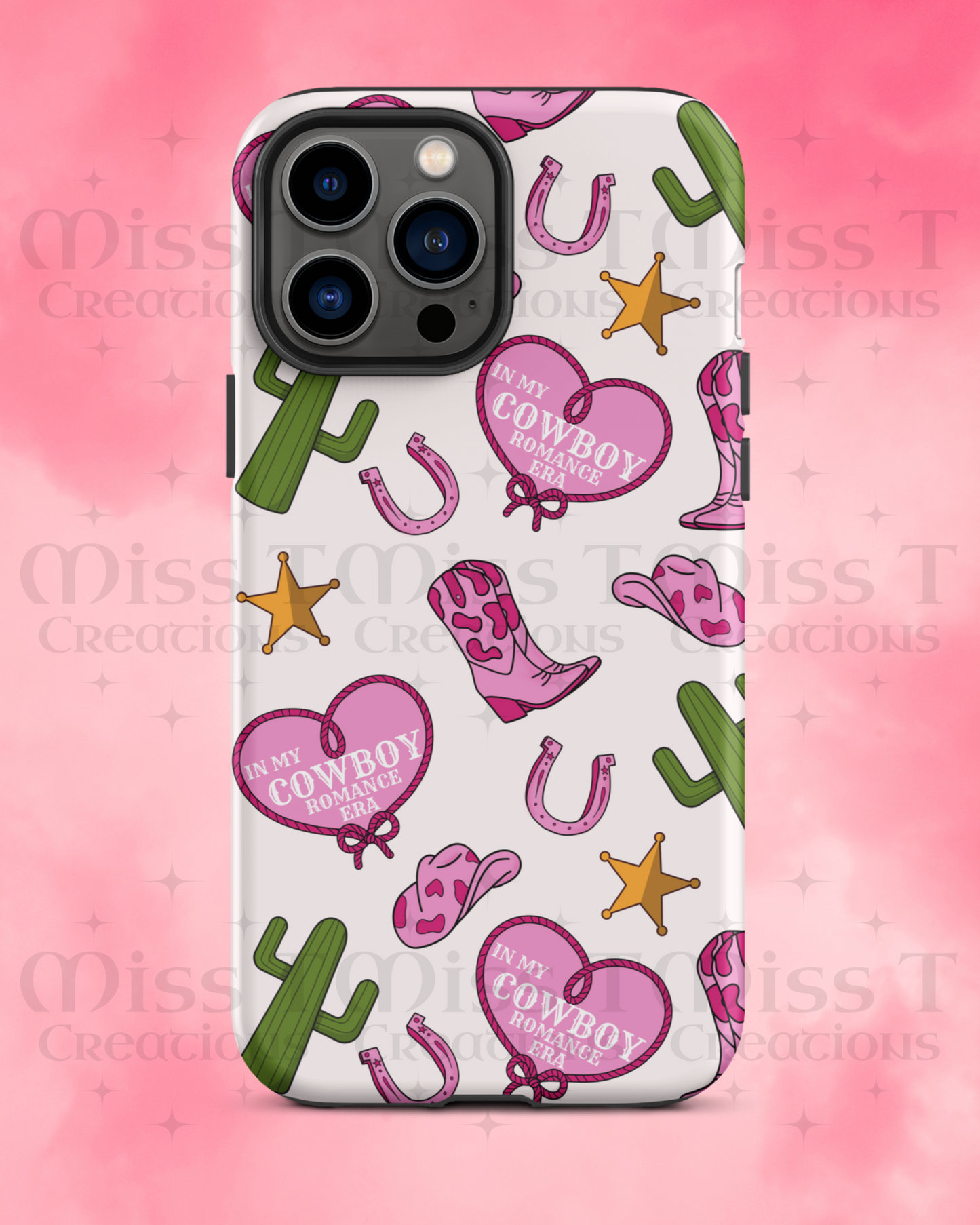 Cowboy Romance Tough Phone case for iPhone