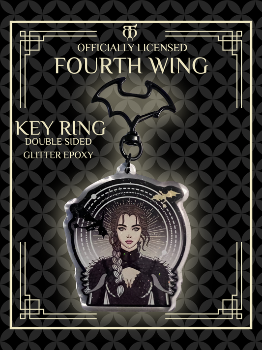 Violet Glitter Keyring