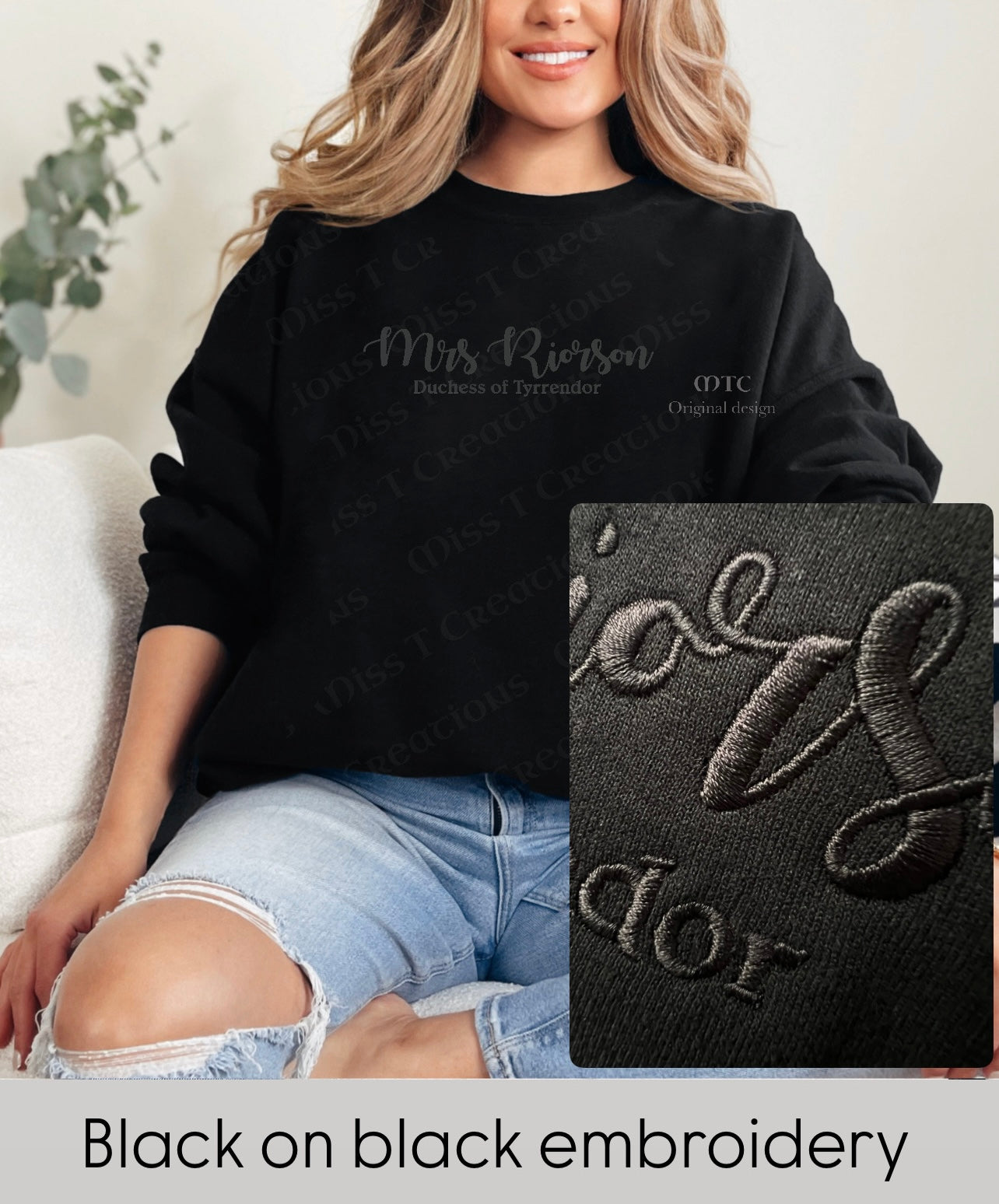 Mrs Riorson Embroidered Sweatshirt