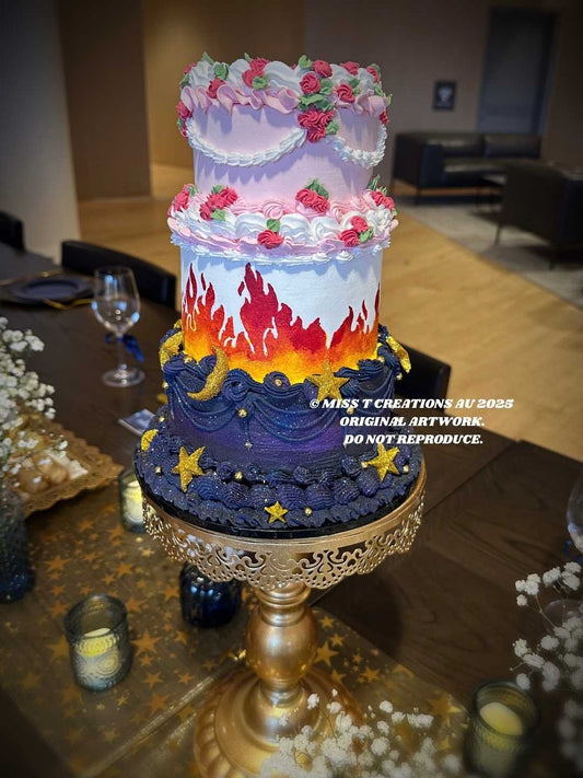 ACOTAR 10th Anniversary Bookshelf Cake