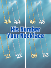 His Number Your necklace Jersey Number