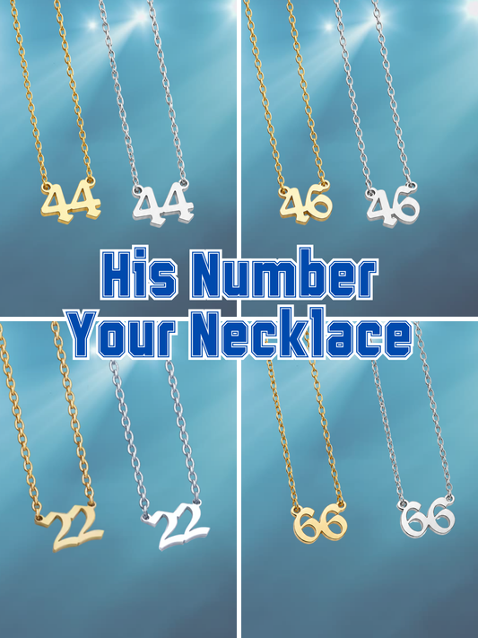 His Number Your necklace Jersey Number