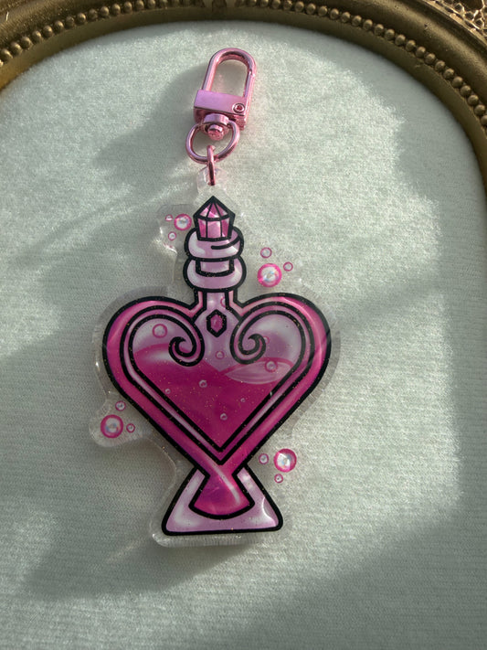 Love potion Glitter Keyring
