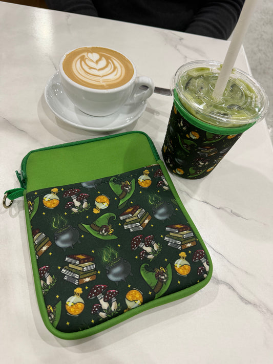 Witchy Core E-reader & cup sleeve Combo