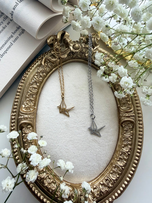 Origami Crane Necklace