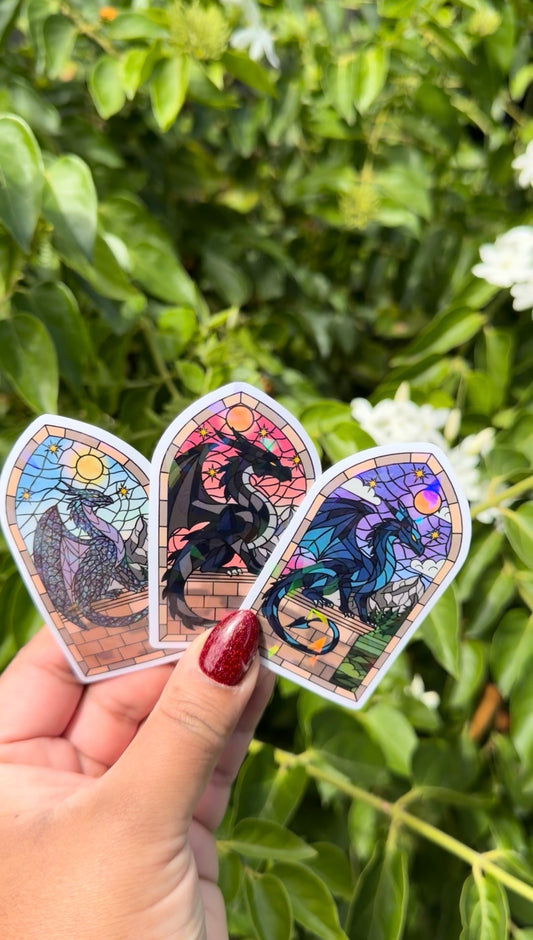Holographic Dragon Sticker