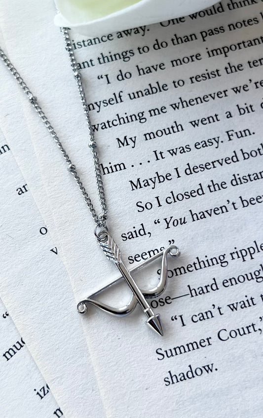 Bow and arrow necklace