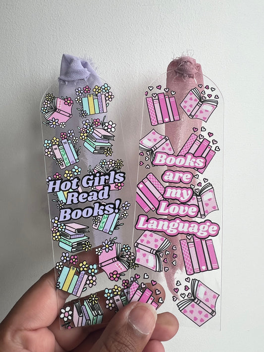 Acrylic Bookish bookmarks