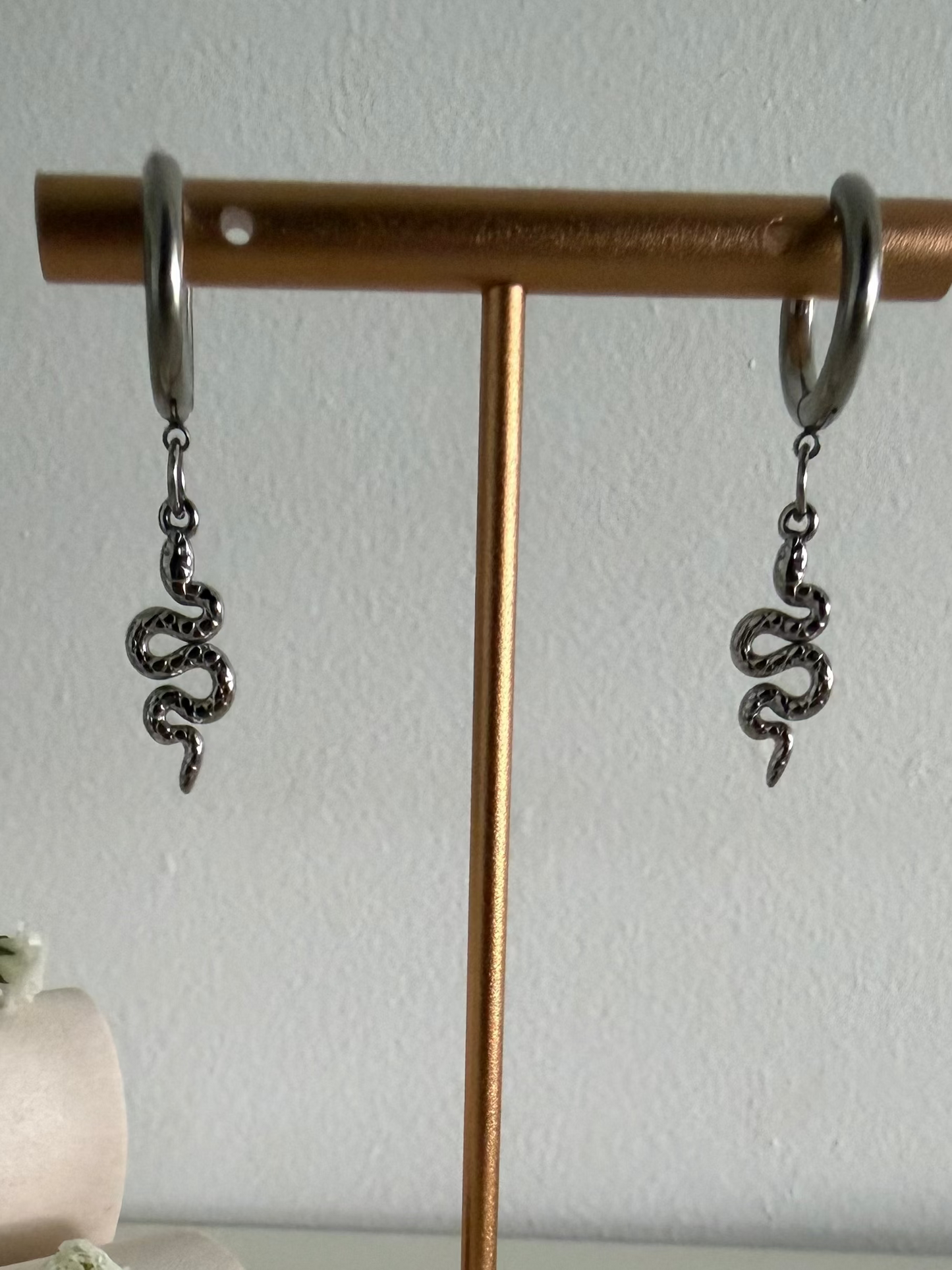 Serpent Huggie Earrings