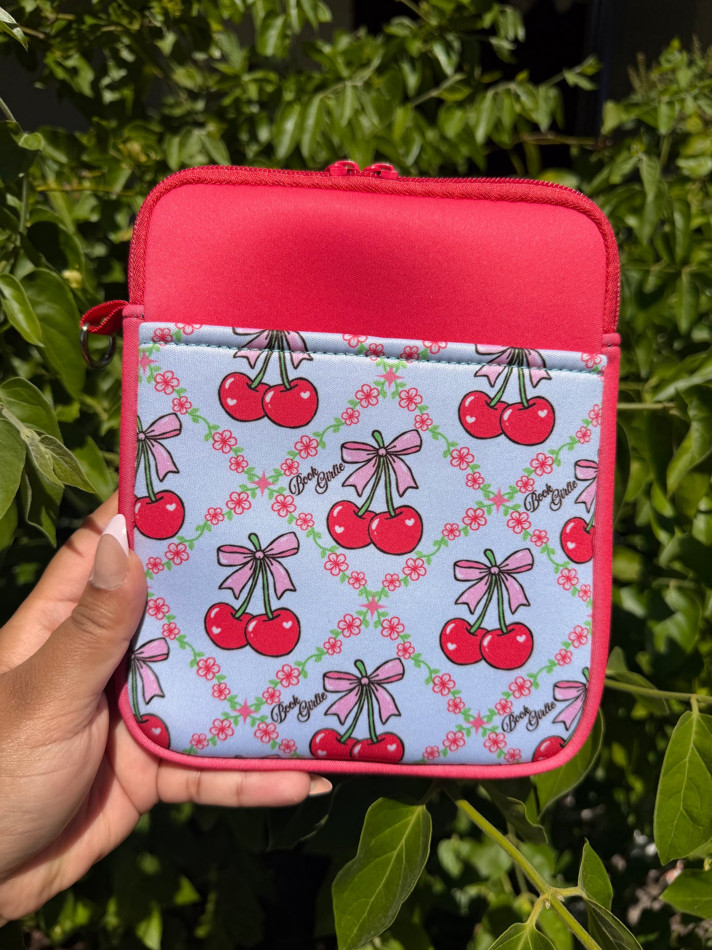 Book Girlie Cherry E-reader & cup sleeve Combo