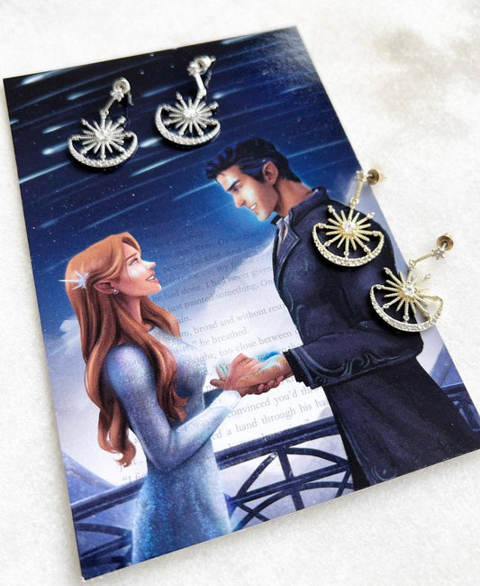 Winter Solstice Star Drop Earrings