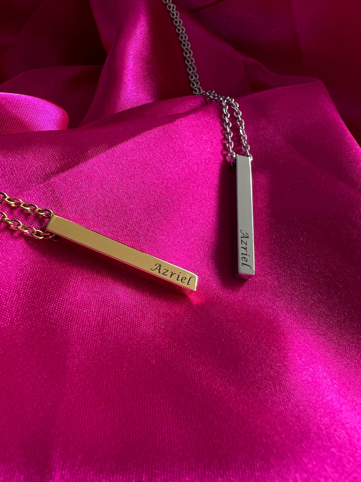 Bat boys bar necklace